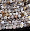 Natural Purple White Opal Gemstone Grade AA Round 8MM 10MM Loose Beads (D548)