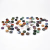 Natural Mixed Stone Gemstone Rondelle 12MM 14MM Large Hole Beads 12 Beads (S23)