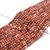 Natural Brecciated Jasper Gemstone Grade AA 4MM Micro Faceted Round Loose Beads 15 inch Full Strand (80018251-P100)