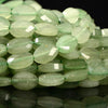 Natural Green Aventurine Gemstone Micro Faceted Oval 11X7MM Loose Beads 7.5 inch Half Strand (80021486-D718)