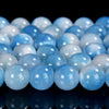Blue White Persian Jade Gemstone Round 4MM 6MM 8MM 10MM Loose Beads (D567)