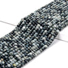 Natural Hawk Eye, Eagle's Eye Gemstone Grade AA Micro Faceted Rondelle 5X3MM Loose Beads (P92)