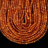 Natural Andesine Orange Labradorite Gemstone Grade AAA Round 4MM 5MM 6MM Loose Beads 7.5 inch Half Strand (P110)