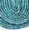 Aqua Blue Silver Inclusion Sea Sediment Imperial Jasper Gemstone Grade AAA Heshi Rondelle 6X3MM Loose Beads (D501)