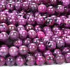 Pink Yooperlite UV Reactive Gemstone Round 8MM Loose Beads (D484)