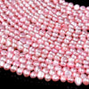 Freshwater Rose Pink Pearl Gemstone Potato Nugget 5-7MM Loose Beads (S28)