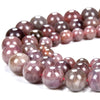 Natural Rare Purple Pink Madagascar Rose Quartz Gemstone Grade AA Round 7MM 8MM 9MM 10MM 11MM 12MM 13MM Loose Beads (D504)