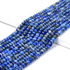 Natural Lapis Lazuli Gemstone Grade A Micro Faceted Rondelle 6X4MM Loose Beads (P92)