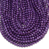 Purple Jade Gemstone Facetecd Round 6MM Loose Beads (D631)