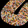 Multi Color Lava Gemstone Rondelle Heshi Slice 4X2MM 6X3MM Loose Beads (D646)