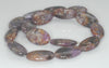 25X15mm Brown Purple Lepidolite Gemstone Grade AB Oval Loose Beads 15.5 inch Full Strand (90188226-662)