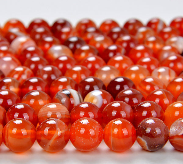 Carnelian Red Agate Gemstone Round 4MM 6MM 8MM 10MM Loose Beads (D551)