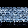 Blue Topaz Glass Quartz Gemstone Faceted Diamond Cut Cube 7MM Loose Beads (P116)