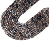 Natural Smoky Quartz Gemstone 12X8MM Faceted Cylinder Round Tube Loose Beads (D465)