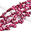 Fireball Baroque Freshwater Pink Pearl Gemstone Baroque 12-16MM Loose Beads (S32)