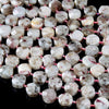 Natural Madagascar Eudialyte Gemstone 11X11MM Micro Faceted Square Loose Beads (D418)
