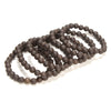 Natural Matte Ebony Black Sandalwood Round Bracelet 6MM 8MM 10MM 12MM 7.5 inch Strand (S61)