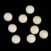 Natural Ivory White Shell Gemstone Round 16MM 6 Beads Lot (80019789-D596)
