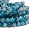 Aqua Blue Jade Gemstone Round 8MM Loose Beads 14.5 inch Full Strand (80020097-D619)