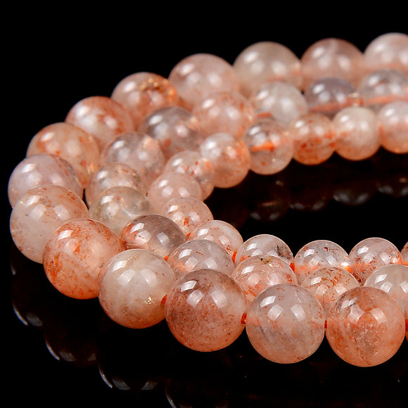 Rainbow Lattice Sunstone Gemstone Grade A Round 4MM 5MM 6MM Loose Beads (D446)