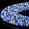 Natural Sodalite Gemstone Grade A 6X4MM Micro Faceted Rondelle Loose Beads 15 inch Full Strand (80018156-P92)