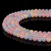 Morganite Color Jade Gemstone Round 8MM Loose Beads 14.5 inch Full Strand (80020103-D619)