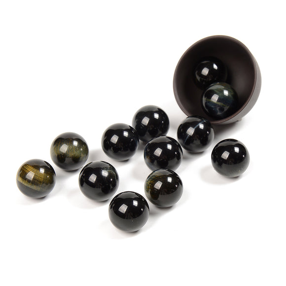Natural Red Tiger Eye Gemstone Round 20MM 6 Beads Lot (80019795-D596)