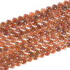 Natural Strawberry Lepidocrocite Quartz Gemstone Micro Faceted Hexagon Star 11MM Loose Beads 7.5 inch Half Strand (80021643-D722)