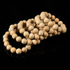 Natural Matte Aromatic Sandalwood Round Bracelet 6MM 8MM 10MM 12MM 7.5 inch Strand (S59)