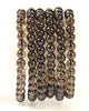 Natural Smoky Quartz Gemstone Round Bracelet 7MM 10MM 7.5 inch Strand (S52)