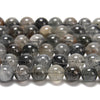 Rare Natural Hematite inclusion Phantom Quartz Gemstone Grade AA Round 5MM 6MM 7MM 8MM 9MM 10MM Loose Beads (D605)