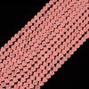 Pink Lava Gemstone Love Heart 6MM Loose Beads (D643)