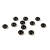 Natural Black Agate Gemstone Large Hole Beads Rondelle Donut 14MM BULK LOT 2,6,12,24,50 Beads (80021194-S63)