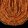 Natural Andesine Orange Labradorite Gemstone Grade AAA Round 4MM 5MM 6MM Loose Beads 7.5 inch Half Strand (P111)