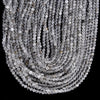 Natural Herkimer Diamond Crystal Gemstone Round 2MM 3-4MM Loose Beads 15 inch Full Strand (P104)