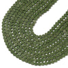 Dark Green Lava Gemstone Love Heart 6MM Loose Beads (D643)