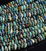 Natural Shattuckite Chrysocolla Gemstone Pebble Nugget Freeform Rondelle 8-10MM Loose Beads (D558)