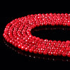 Coral Red Jade Gemstone Facetecd Round 6MM Loose Beads (D630)
