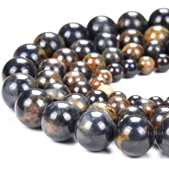 Natural Iolite Gemstone Round 6MM 8MM 10MM 12MM Loose Beads (D490)