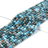 Natural Blue Apatite Gemstone Grade A Micro Faceted Rondelle 5X4MM Loose Beads (P92)