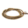 Natural Fragrant Green Sandalwood Prayer Buddha Mala Meditation Round 4MM Loose Beads 34 inch (80020474-398)