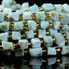 Dominican Larimar Gemstone Cube 5-7MM 6-7MM Loose Beads 7.5 inch Half Strand (A237)
