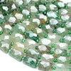 Natural Green Lepidolite Gemstone 10X14MM Micro Faceted Rectangle Loose Beads (D418)