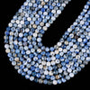 Blue White Fire Agate Gemstone Round 6MM 8MM 10MM 12MM Loose Beads (D703)