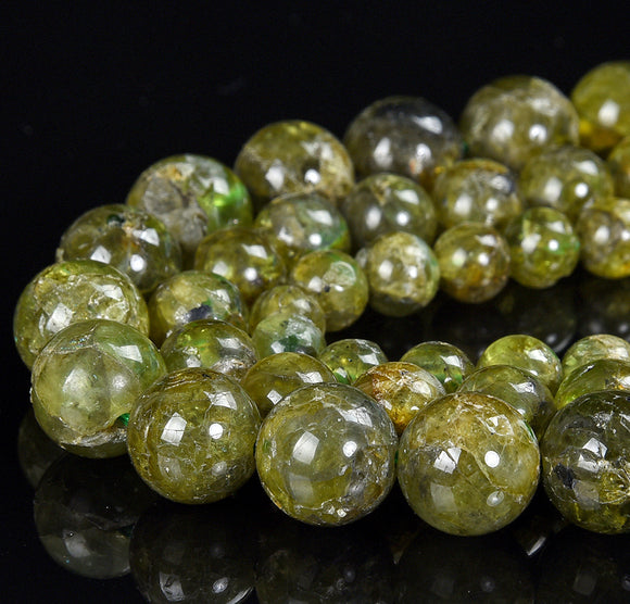 Natural Rough Peridot Gemstone Round 5MM 6MM 7MM 8MM 9MM 10MM 11MM 12MM Loose Beads (D527)