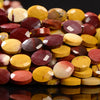 Natural Mookaite Gemstone Micro Faceted Oval 8X6MM Loose Beads 7.5 inch Half Strand (80021473-D717)