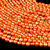 Freshwater Orange Pearl Gemstone Potato Nugget 5-7MM Loose Beads (S28)