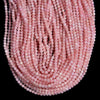 Natural Pink Morganite Gemstone Grade AA Round 4MM Loose Beads 15 inch Full Strand (80020683-P118)