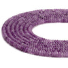 Lavender Purple Jade Gemstone Rondelle 4X2MM Loose Beads 14.5 inch Full Strand (80020058-D616)