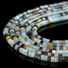 Natural Amazonite Gemstone Heshi Rondelle Slice 4X2MM Loose Beads 14.5 inch Full Strand (80019467-P105)